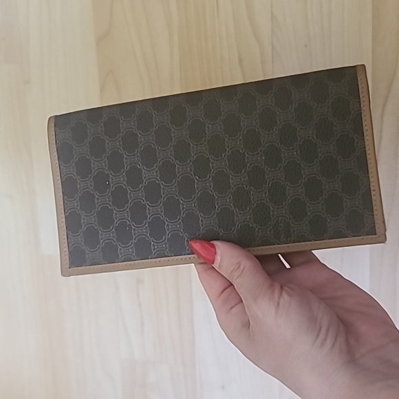 NWOT Celine Macadam Pattern PVC Wallet Bifold Long Billfold Unisex - Picture 3 of 9